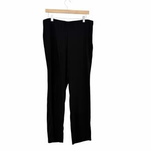 Eileen Fisher Black Crepe Dress Pants Sz 12
